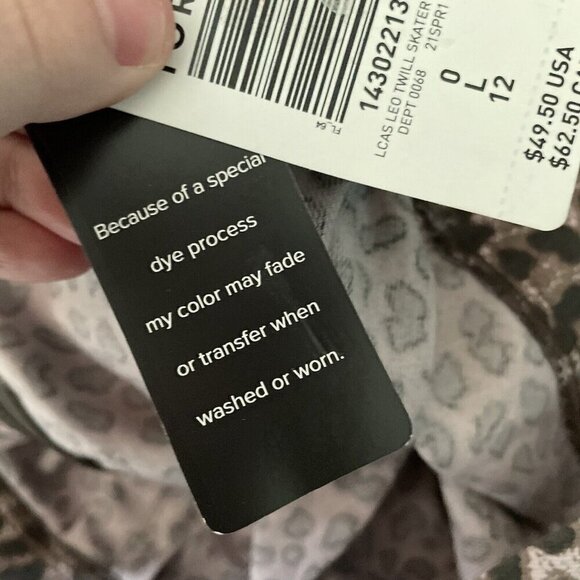 Torrid Women 0/L Leopard Print High Waist Mini Twill Pleated Skater Skirt NWT - Picture 10 of 12